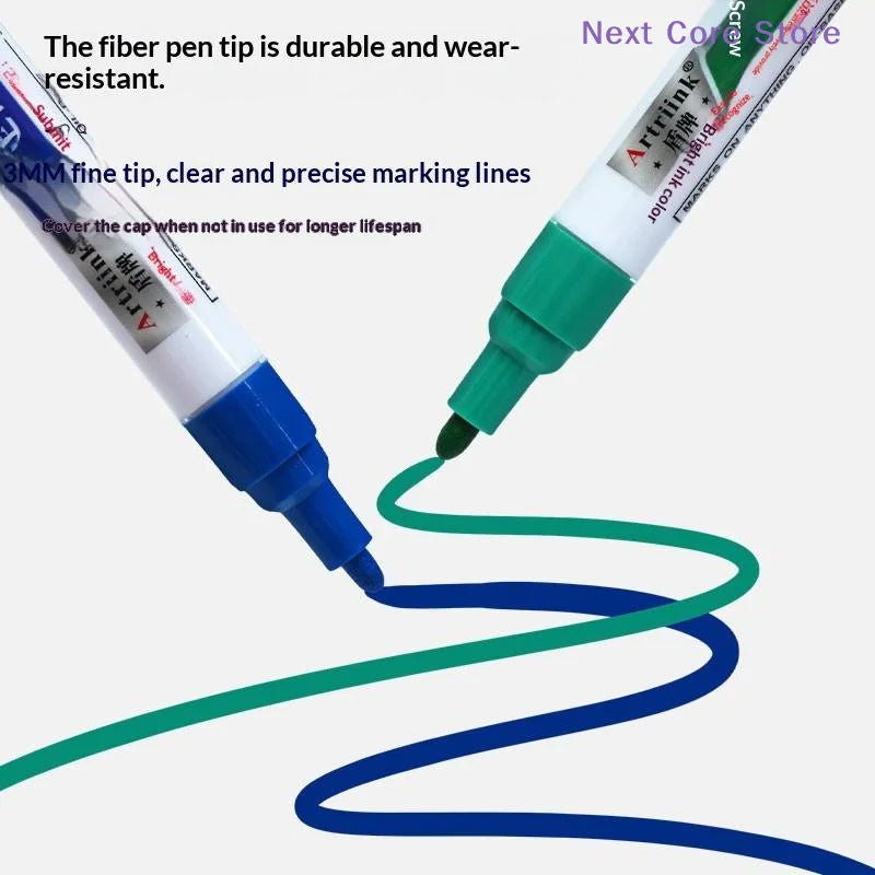 Screw Positioning Marker Pen – Waterproof Permanent 2-Pack Industrial Marker Pen HIP