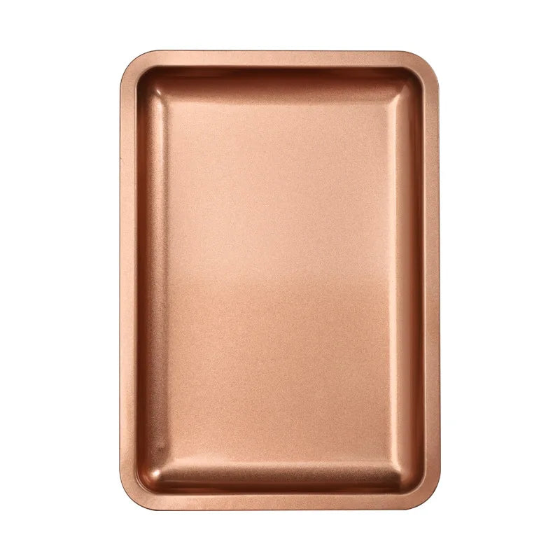 Square Stainless Steel Cosmetic Tray Eyelash Tools Tray Nail Art Equipment Plate False Nails Dish Tool Makeup Table Storage HIP Champagne