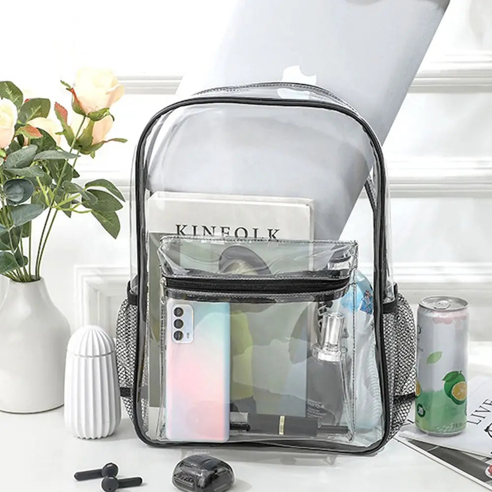 Transparent Waterproof Backpack – Large Capacity PVC Bag Transparent Backpack HIP