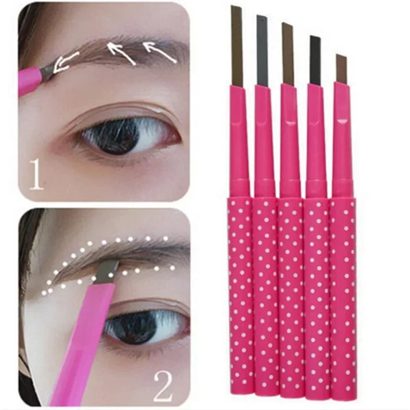 1 PCS HOT Women Ladies Waterproof Brown Eyebrow Pencil Eye Brow Liner Pen Powder Shaper Makeup Tool 5 colors New Hot Sale makeup HIP