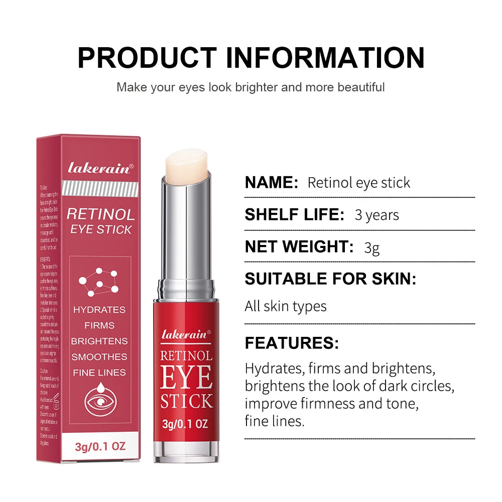 Retinol Eye Cream Lightening Dark Circles Firming Skin Instant Eye Repair Serum Stick for women Women Eyes Care HIP