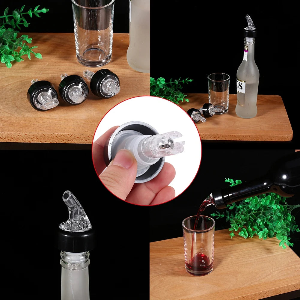 50mL Plastic Measured Liquor Bottle Pourer Shot Bar Pub Wine Cocktail Dispenser Hot Measured Pour Spout HIP