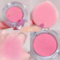 Nude Matte Blush Highlighter Contouring Powder Creamy Monochrome Women Peach Orange Natural Blush Purple Blue Face Brightening HIP 04