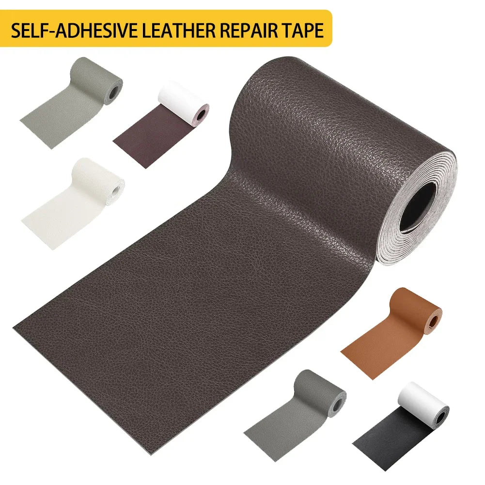 Waterproof Self-adhesive Leather Repair Tape Multi-color Leather Repair Patch for Sofa Furniture Car Seats Office Chairs Scratch HIP