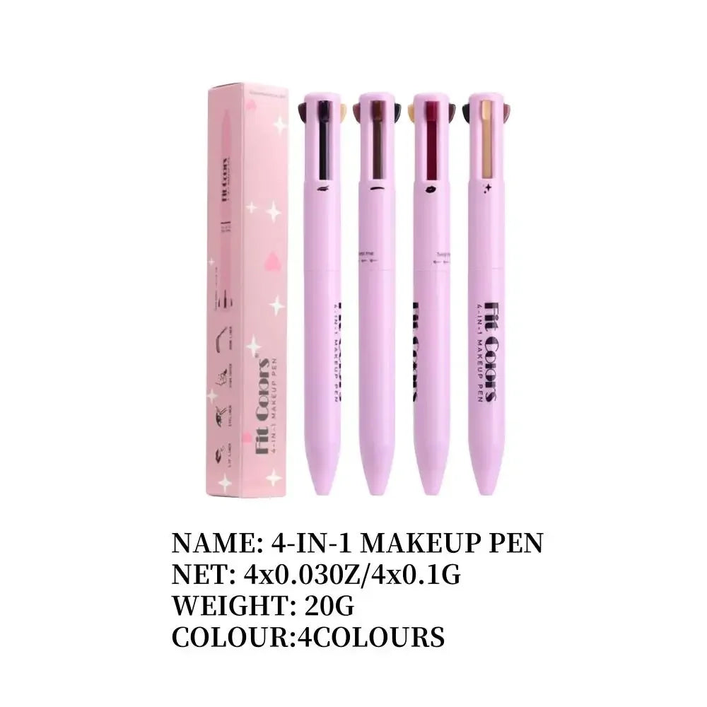Fit Colors 4-In-1 Makeup Pencil – Eyeliner, Brow, Lip & Glow Multifunctional Makeup Pencil HIP