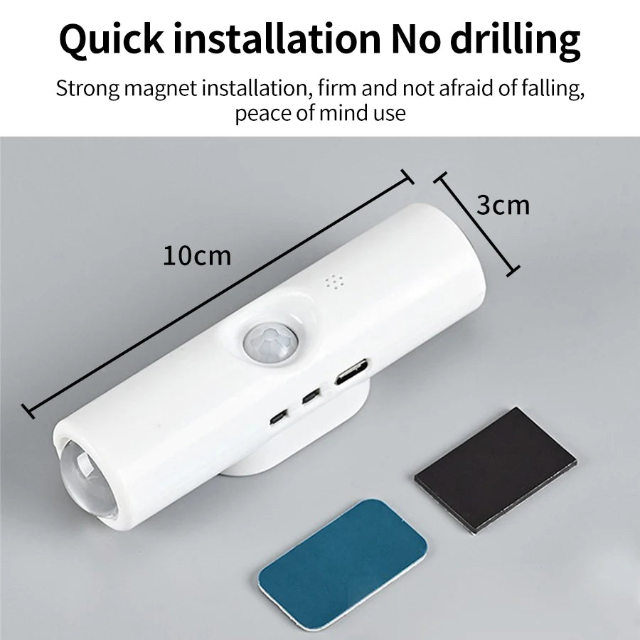 Magnetic Rechargeable LED Night Light RGB Sunset Lamp Wireless Wall Lamp With Motion Sensor For Stair Cabinet Hallway Room Decor HIP