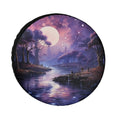 Galaxy Nebula Spare Tire Cover – Weatherproof Wheel Protector Spare Tire Cover HIP WHITE 14in