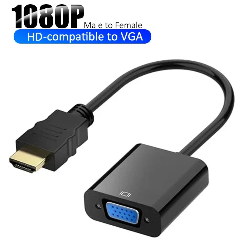 HDMI to VGA Adapter 1080P with Audio & USB Power | SEamopar HDMI to VGA Adapter HIP