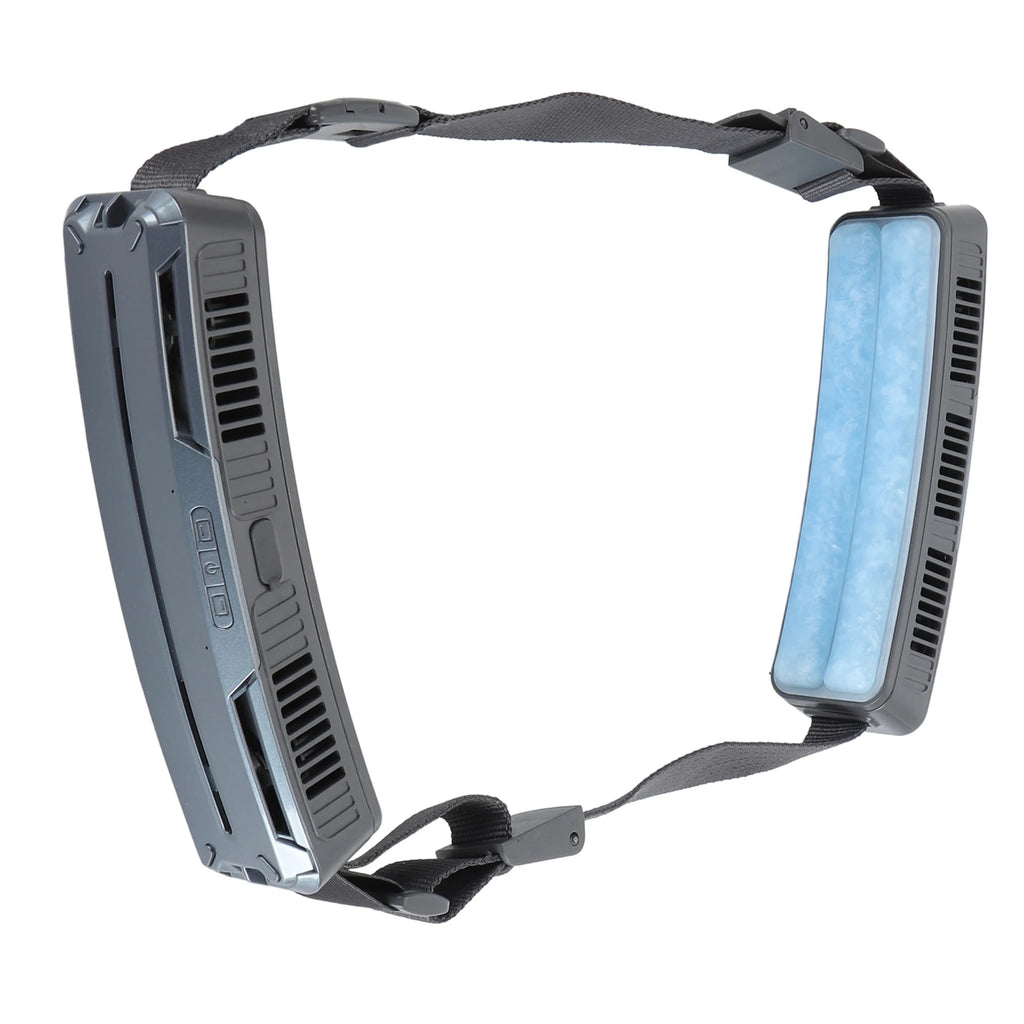 Wearable Waist Fan Handsfree Portable Fan Wide Angles Ice Compress Multifunctional 3 Speeds Adjustable for Outdoor Sports HIP