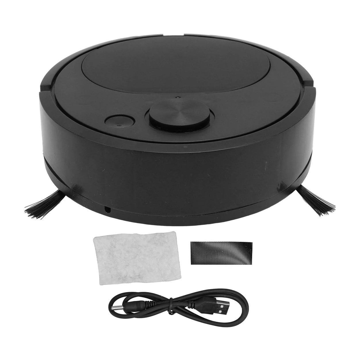 Robot Vacuum Cleaner Multifunctional USB Charging Mini Smart Sweeping Robot for Wooden Flooring Tile Carpet Robot Vacuum Cleaner HIP black 220V-240V EU Plug