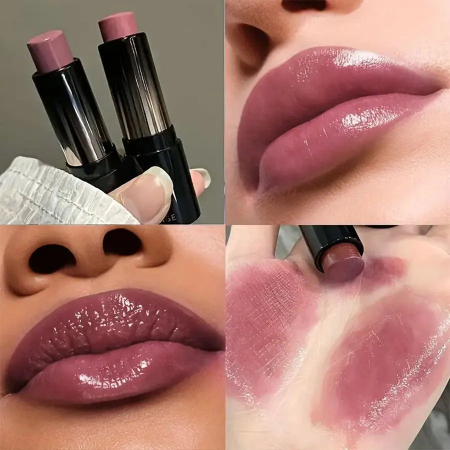 Lipstick Red Brown Lipstick Waterproof Moisturizing Mirror Lip Gloss Natural Long-Lasting Makeup Valentine's Day Gift HIP Color04