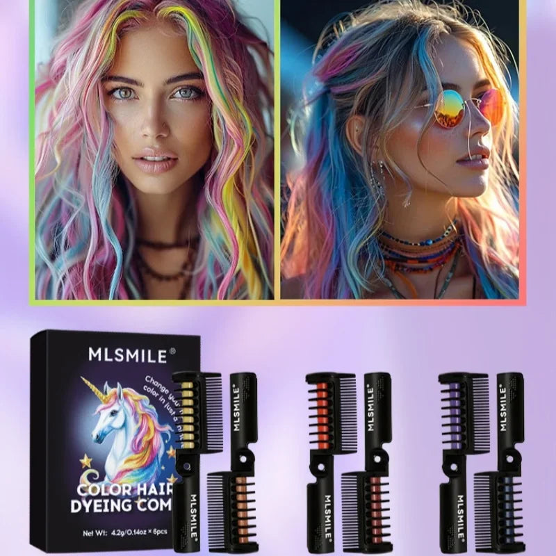 Temporary Hair Color Dye Comb Stick – Washable & No Damage Temporary Hair Dye Comb HIP