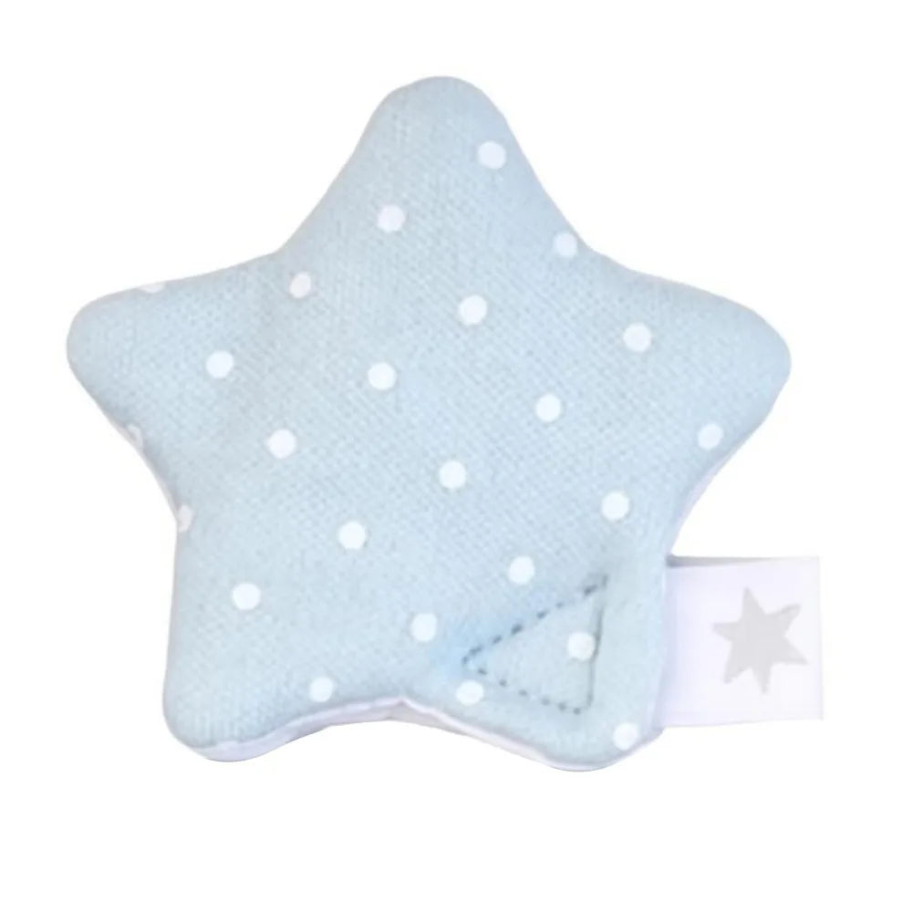 Star Cable Organizer Bag – Polka Dot Fabric Earphone Pouch Cable Organizer Bag HIP Blue