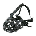 Breathable Basket Dog Muzzle with Movable Cover | Medium & Large Dog Muzzle HIP black S(2.5-6.5kg)