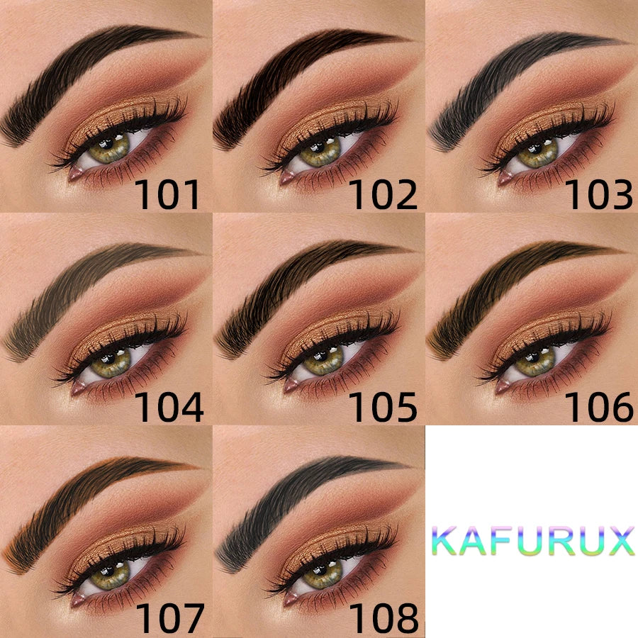 KAFURUX 8-Color Waterproof Microblading Eyebrow Pen – 2-Fork Eyebrow Pencil HIP