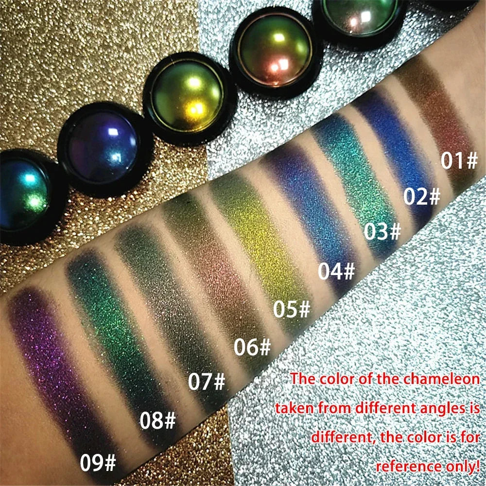 Multi-Chrome Shifting Pigments Chameleon Liquid Eyeshadow Long Lasting Multichrome Duochrome Eyeshadow Pigments Liquid Eyeshadow HIP