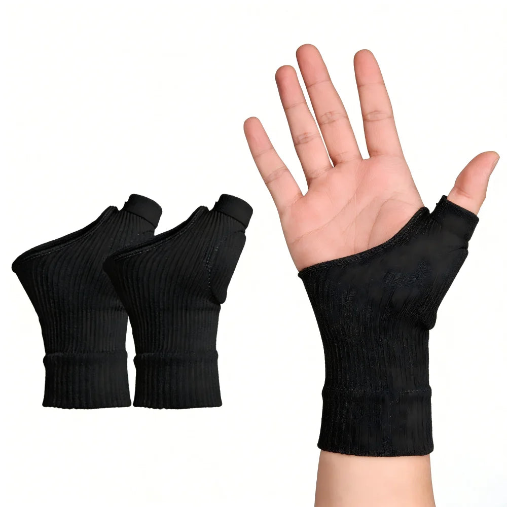 Wrist Thumb Compression Gloves with Gel Thumb Pads – 1 Pair Wrist Support Gloves HIP