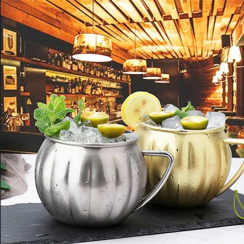 700ml Pumpkin Copper Stainless Steel Beer & Coffee Mug Stainless Steel Mug HIP