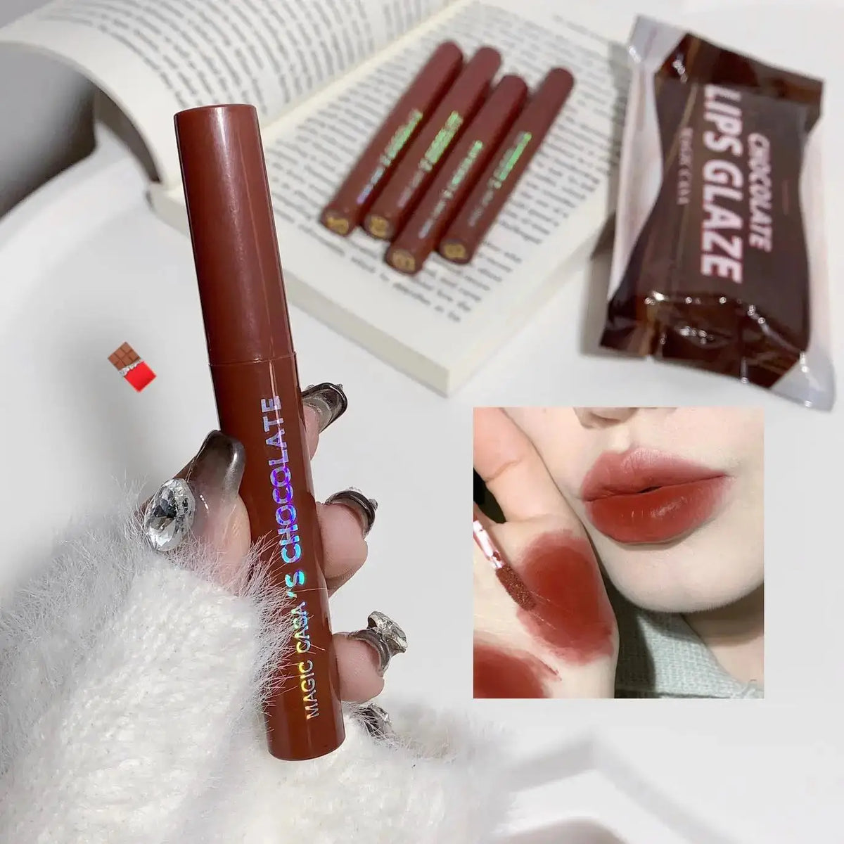 MAGIC CASA 5-Pc Waterproof Liquid Lipstick Set – Velvet Matte Liquid Lipstick Set HIP