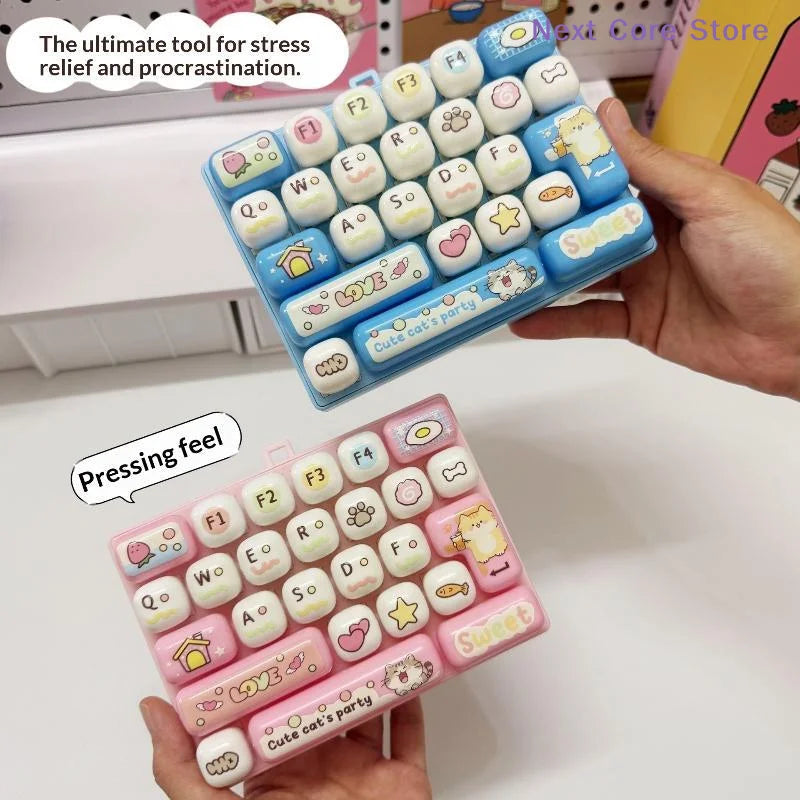 26-Key Mini Keyboard Fidget Toy – Novelty Desk Gift Fidget Desk Toy HIP