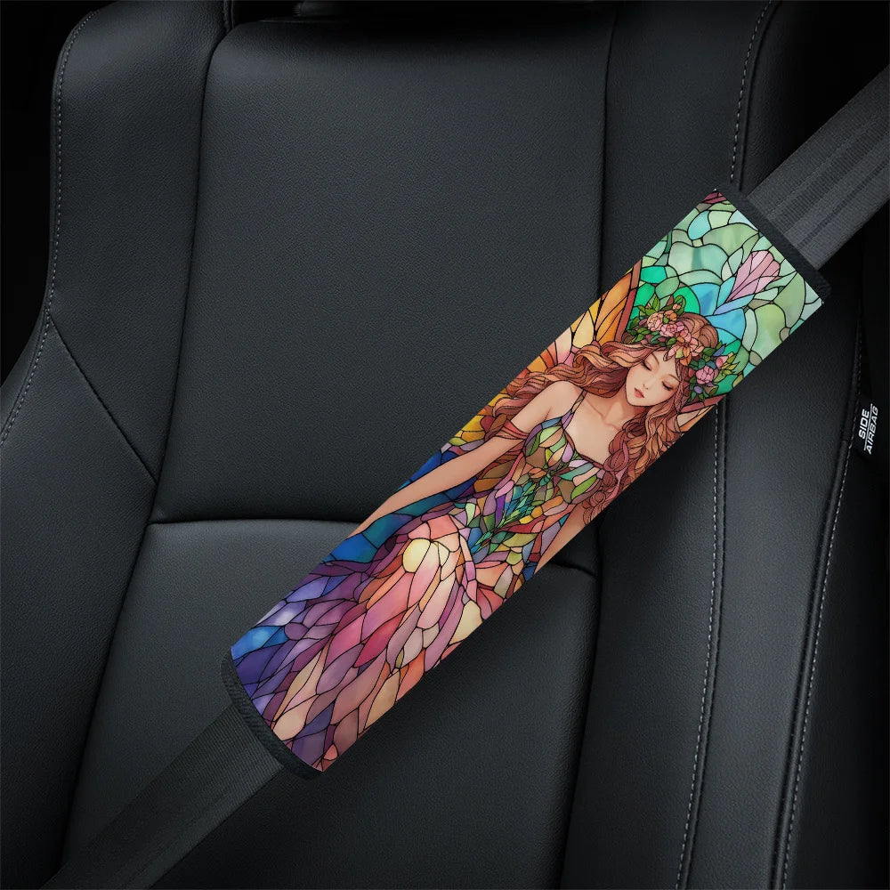 2-Pack Fairy Glass-Style Car Seat Belt Covers | Colorful Seat Belt Cover HIP