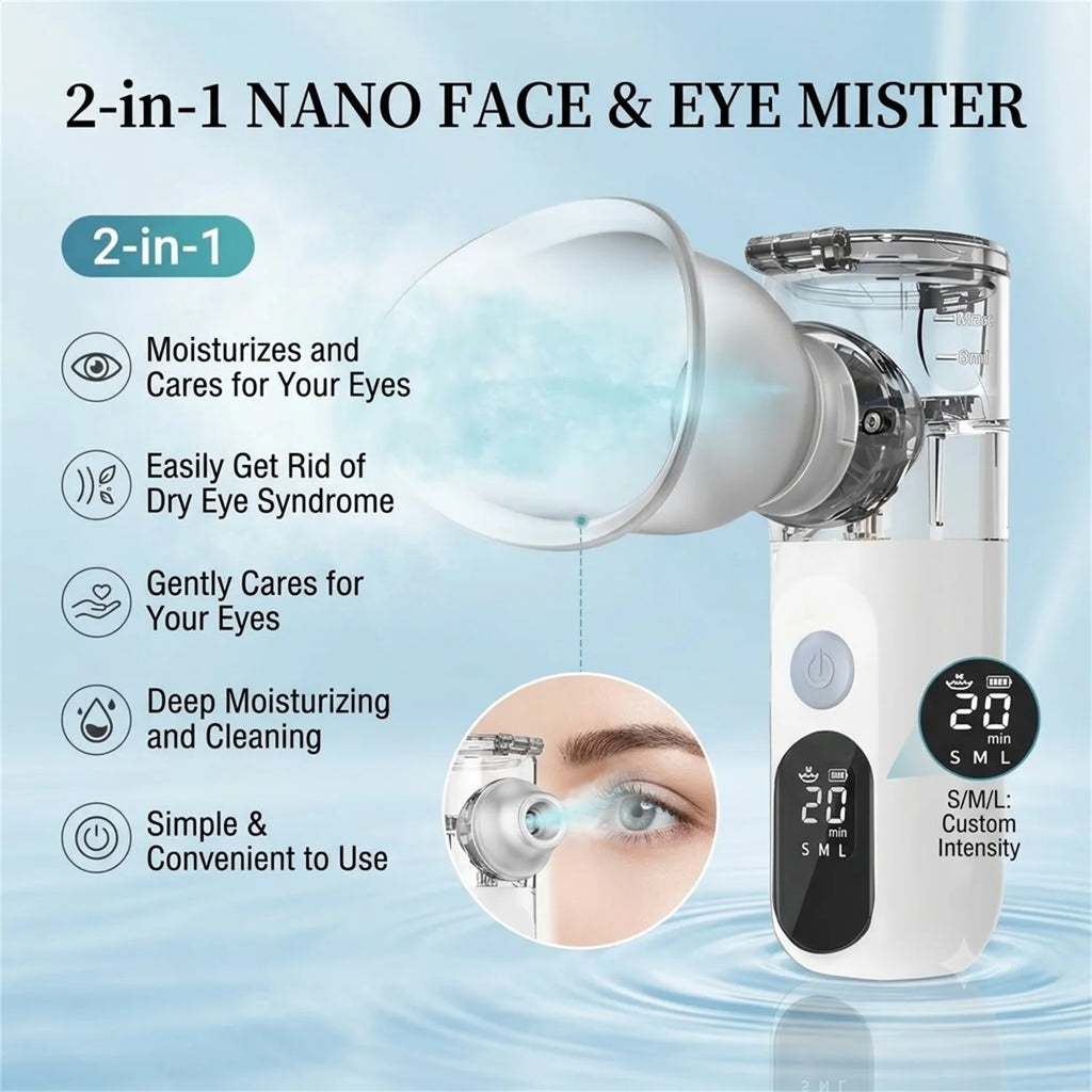 Rechargeable Face & Eye Nano Mist Sprayer – Hydrating Steam Nano Mist Sprayer HIP