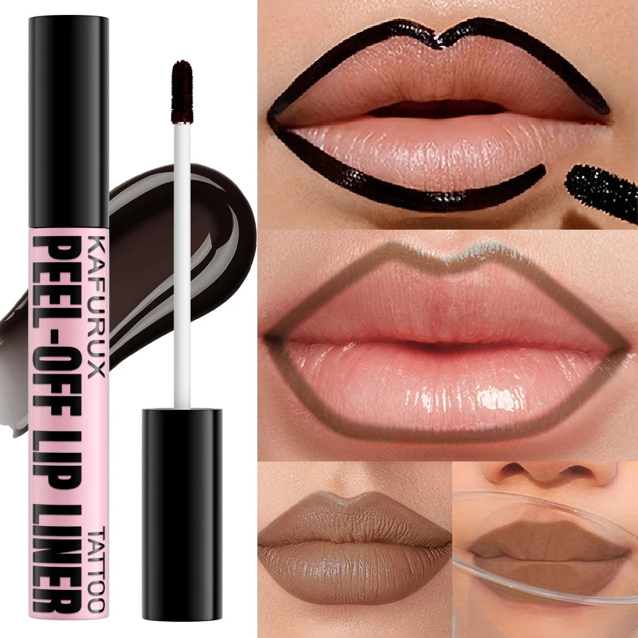 KAFURUX 7-Color Peel Off Lip Stain – Waterproof Lip Tint Peel Off Lip Stain HIP