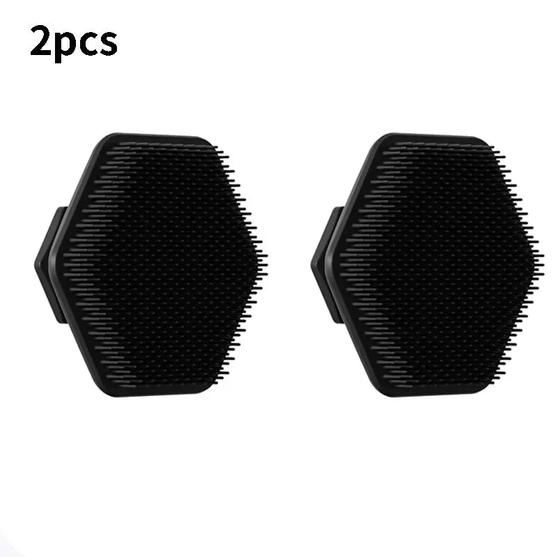 RUZOFO Silicone Face Scrub Brush – Deep Cleanse & Massage Facial Cleansing Brush HIP C669-Black 2pcs