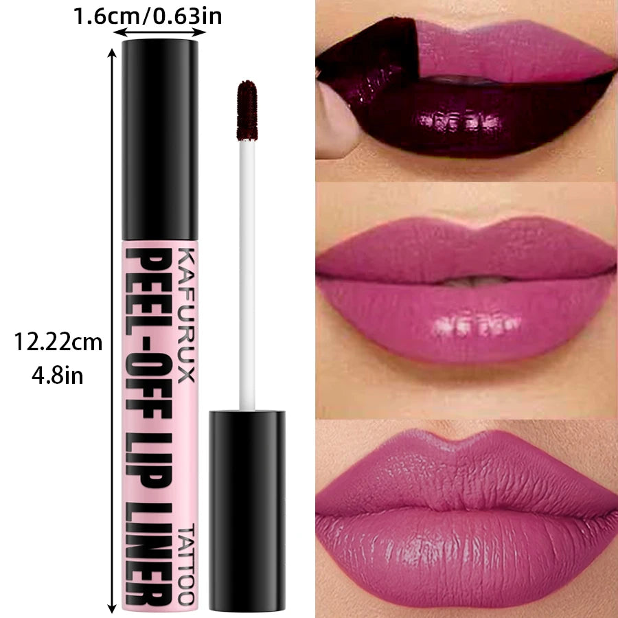 KAFURUX 7-Color Peel Off Lip Stain – Waterproof Lip Tint Peel Off Lip Stain HIP