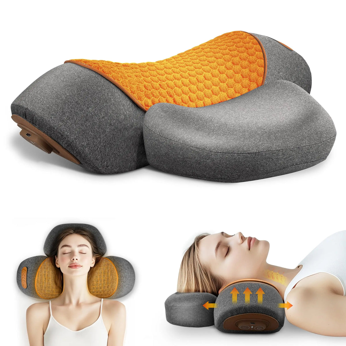 Electric Neck Massager Pillow – Heat, Vibration & Traction Neck Massager Pillow HIP