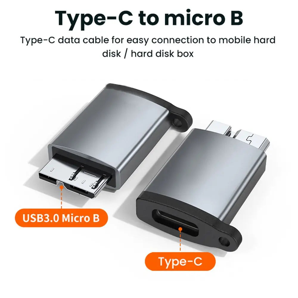 USB-C to USB 3.0 Micro B OTG Adapter | Aluminum Alloy USB-C OTG Adapter HIP