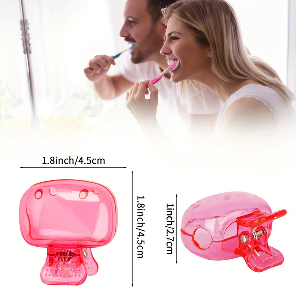 Portable Toothbrush Cover Clip & Travel Case – 1/4 Pack Toothbrush Travel Case HIP
