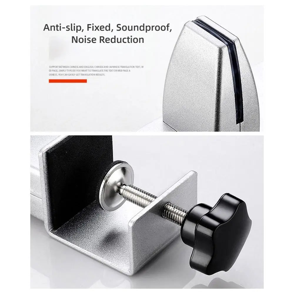 Aluminum Alloy Desk Baffle Clip & Glass Partition Clamp Desk Partition Clamp HIP