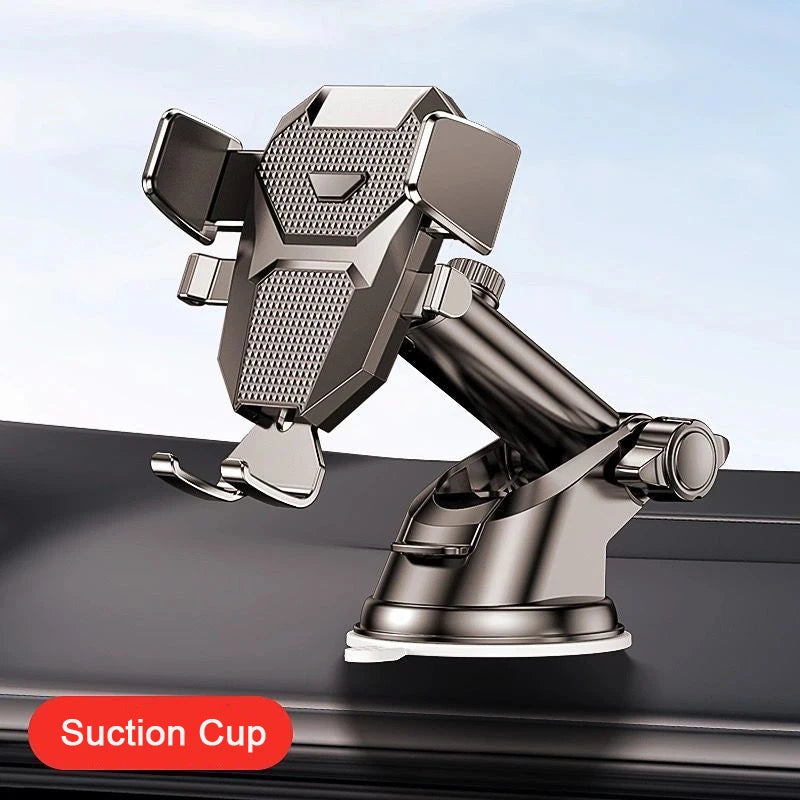 Suction Cup Car Phone Mount – Long Arm Universal GPS Holder Car Phone Mount HIP Black Sucker Type