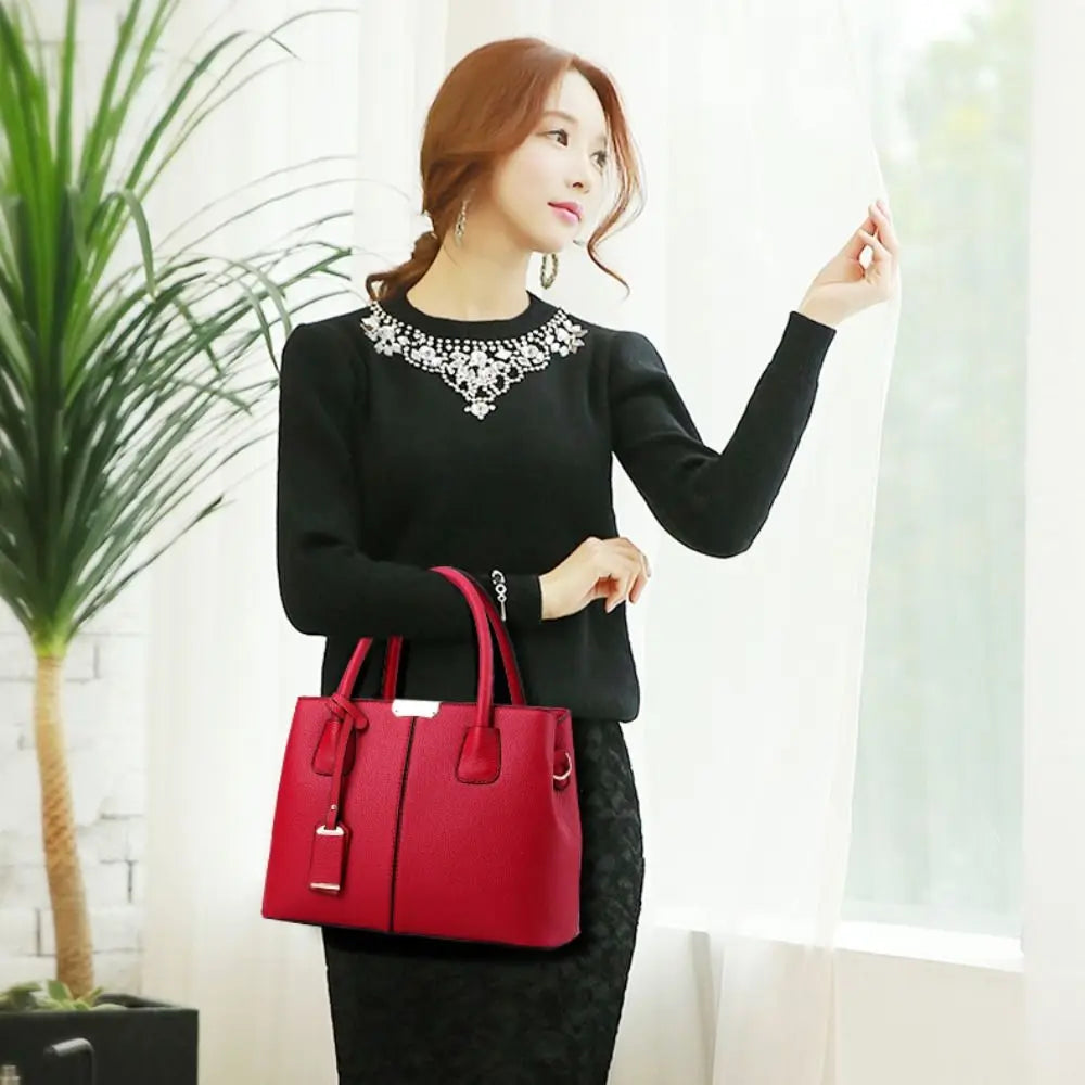 PU Leather Women's Crossbody Shoulder Bag – Large Capacity Tote Crossbody Handbag HIP