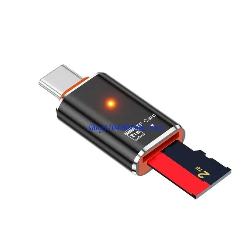 USB-C to MicroSD TF Card Reader OTG Adapter – Plug & Play USB-C Card Reader HIP
