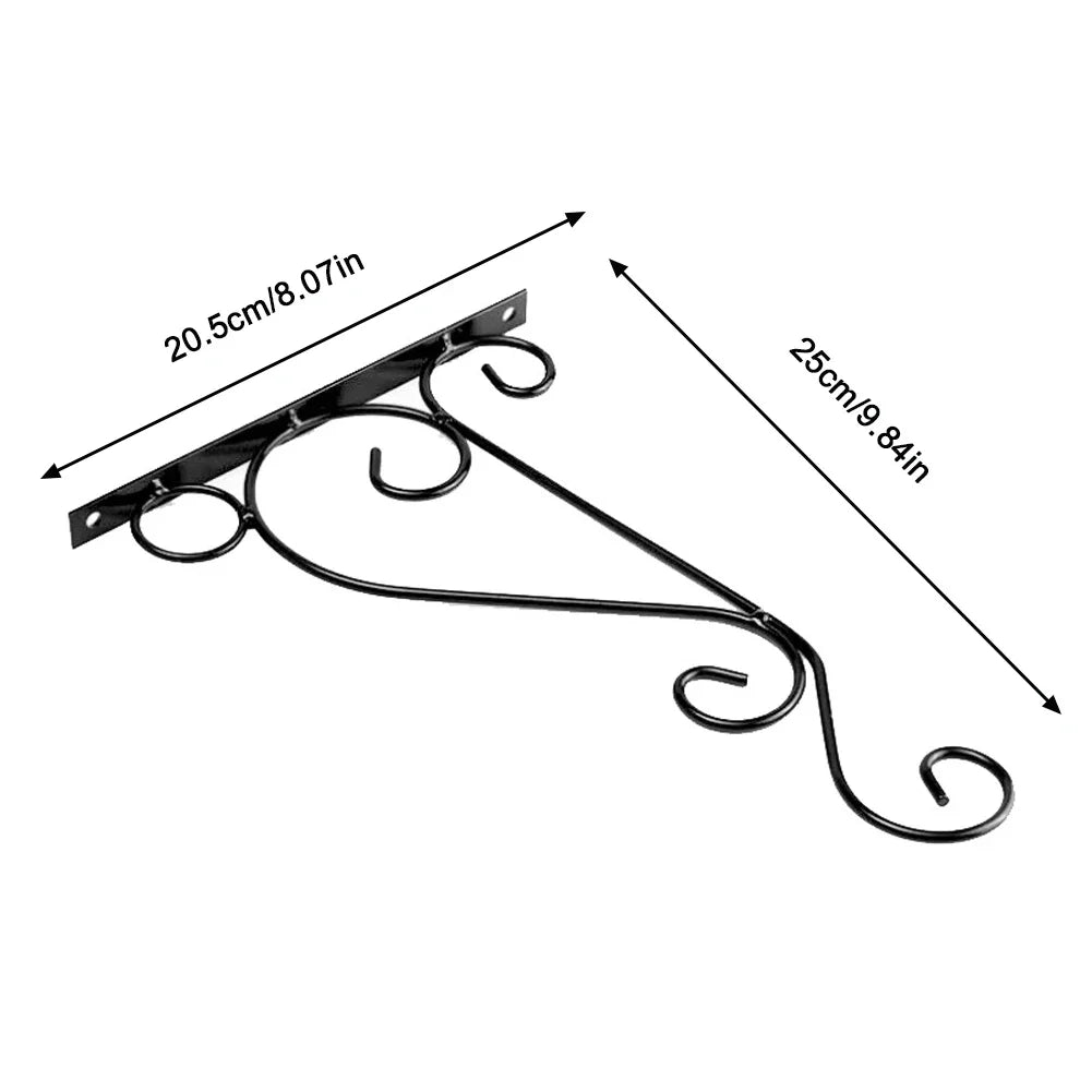 Hanging Bracket Hooks Hanger Wall Bird Flower Garden Pot Basket Planter Lantern Metal Feeder Chime Wind Mount Hook HIP S 20cm
