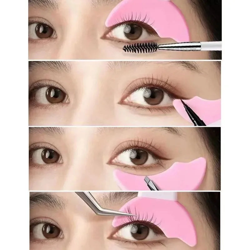 Silicone Eyeliner Stencil – Reusable Winged Eye Makeup Guide Eyeliner Stencil Tool HIP