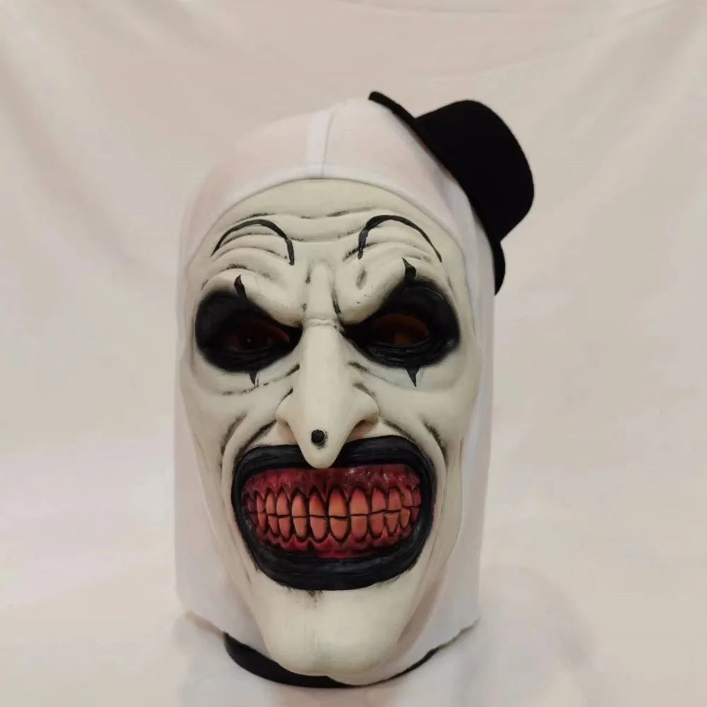 Soft Latex Scary Clown Mask – Realistic Unisex Cosplay Prop Costume Mask HIP A