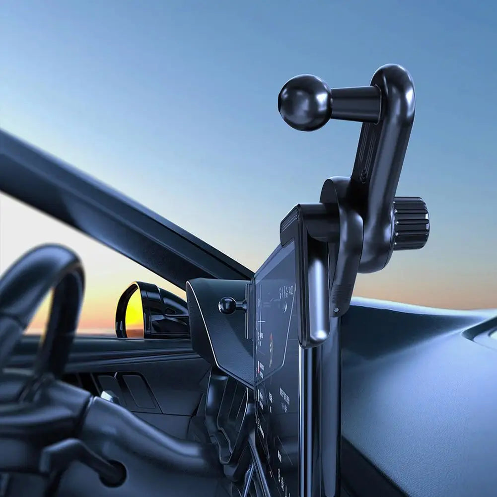 17mm Universal Standard Ball Head Car Display Extension Rod Phone Stand Base Adjustable 360 Degrees Mount For Tesla Accessories HIP