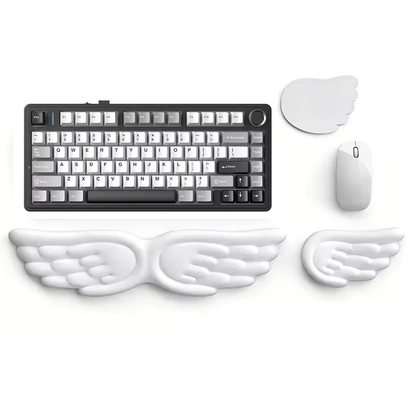 Angel Wing Memory Foam Wrist Rest – Keyboard & Mouse Pad Wrist Rest Pad HIP