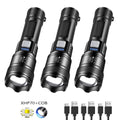 ESMARTER 1600 Lumen Tactical LED Flashlight – USB Zoom Torch Tactical LED Flashlight HIP XY818 P70-3PCS