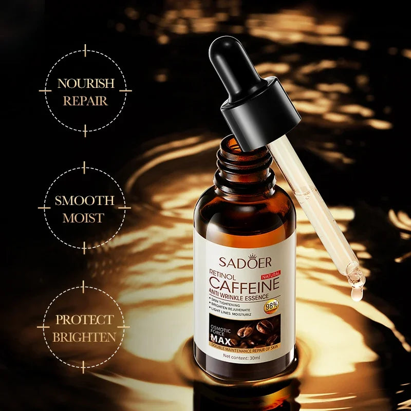 Retinol & Coffee Anti-Wrinkle Face Serum – Firm & Hydrate Anti-Wrinkle Face Serum HIP