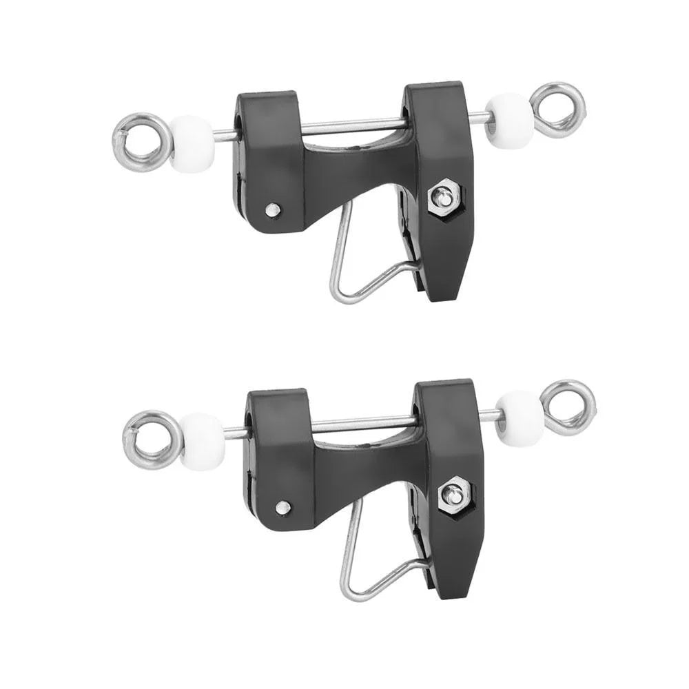 2-Pack Adjustable Downrigger Line Release Clips – ABS Trolling Fishing Release Clips HIP Black