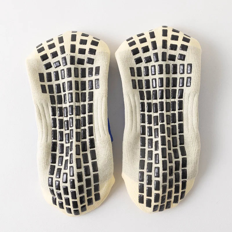 Men's Mid-Calf Sports Socks Breathable Anti-Slip Silicone Dotted Football Basketball Yoga Socks Comfortable Breathable Sports HIP