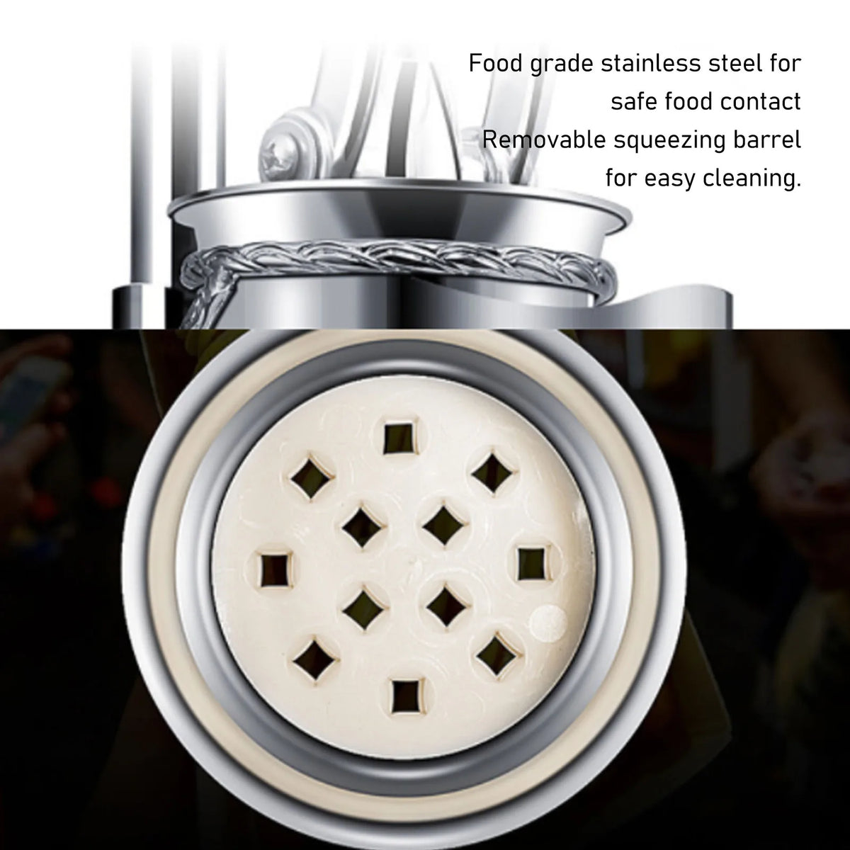 Manual Long French Fries Squeezer 30cm Evenly Pressing Stainless Steel Potato Extruder for Restaurant Long French Fries Extruder HIP