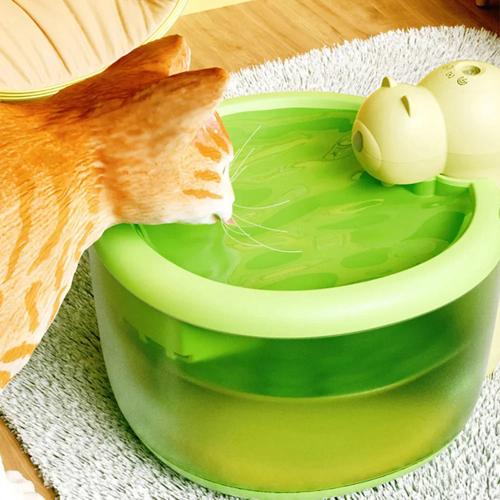 2.2L Wireless Cat Water Fountain – Smart Sensor & USB-C Pet Water Fountain HIP