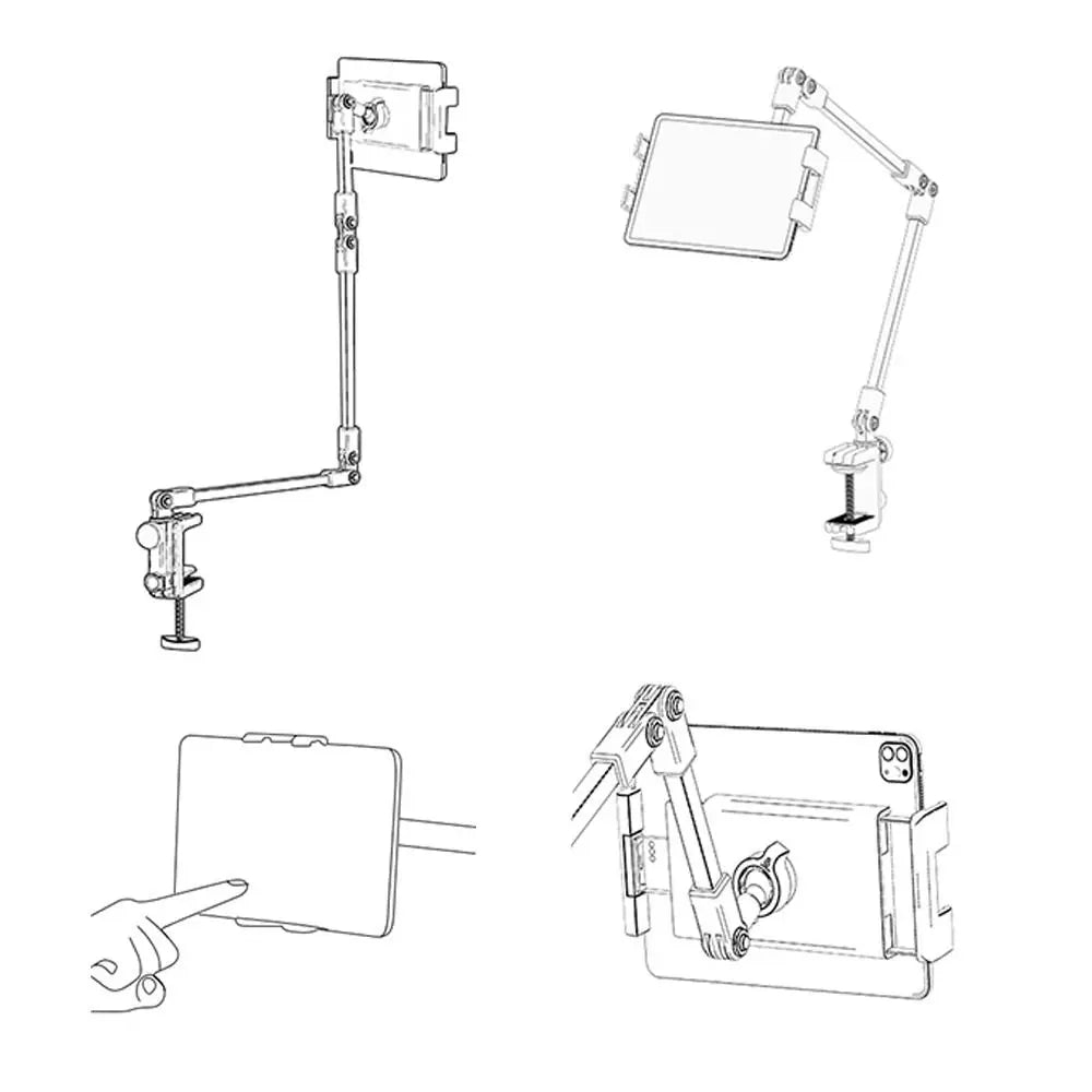 Adjustable Multi-Angle Tablet Stand – 2/3 Arm Lazy Bracket Tablet Stand HIP