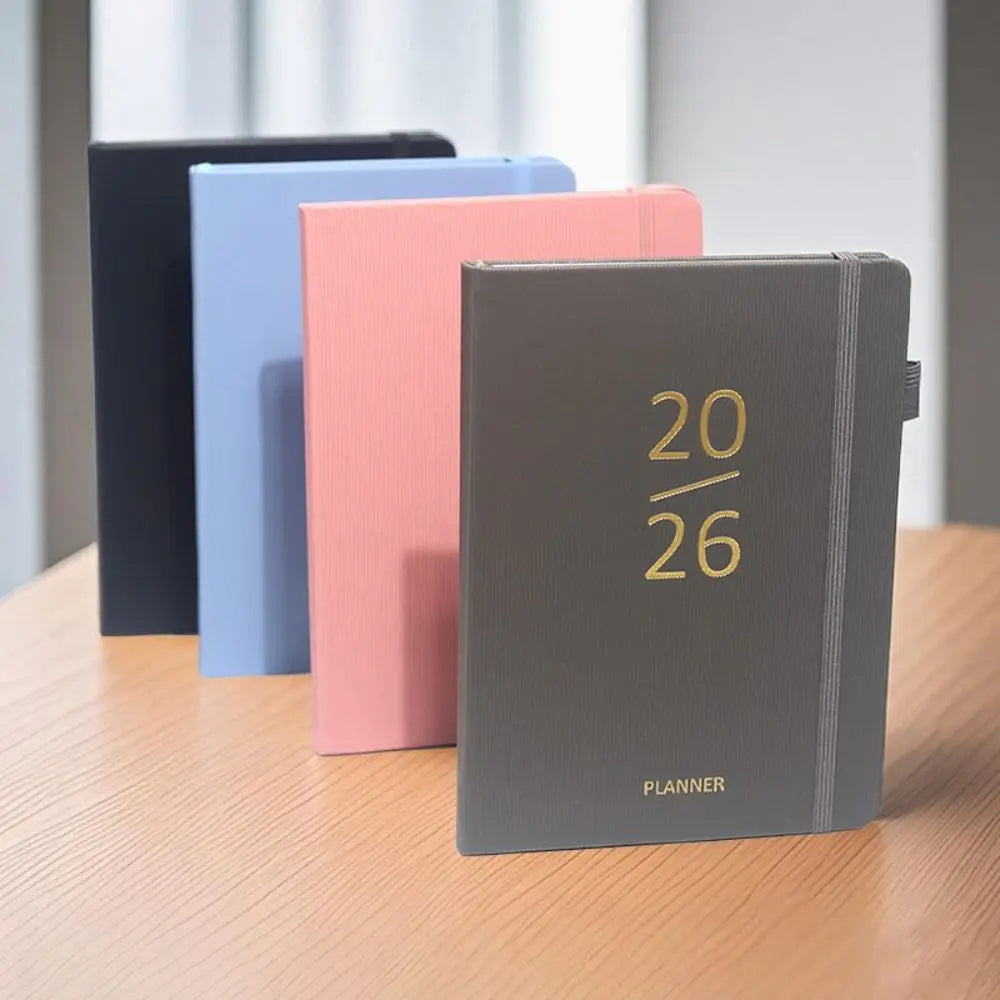 A5 2026 PU Leather Planner – Weekly & Monthly Agenda Book Planner Agenda Book HIP
