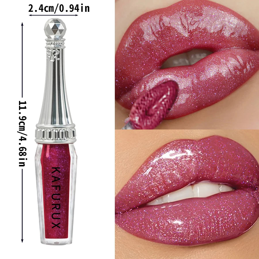 6 Colors Glitter Liquid Lipsticks Shimmer Shiny Lipgloss Pearlescent Lip Tint Mositurizing Long Lasting Lip Glaze Makeup For Wom HIP